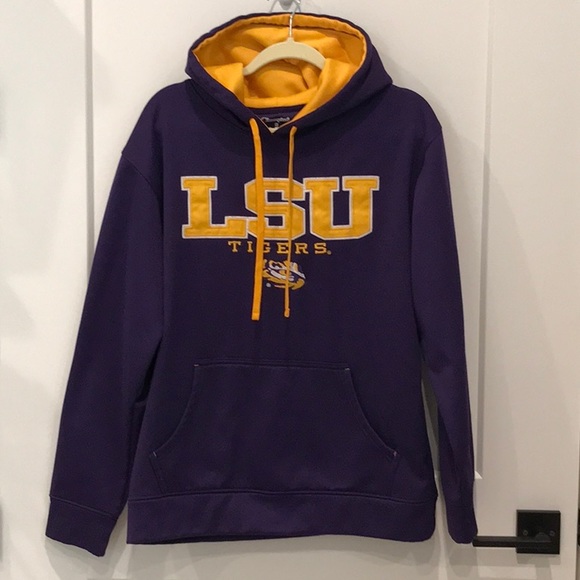 Champion Tops - LSU Embroidered Hoodie M